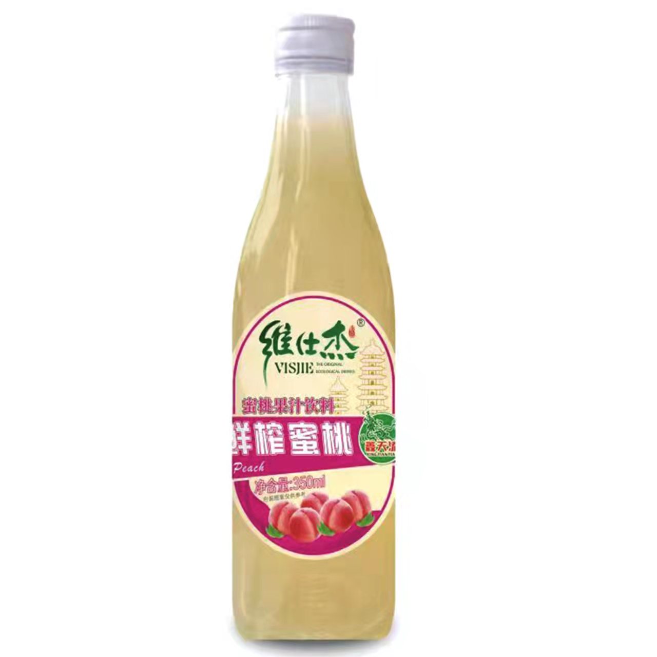 维仕杰鲜榨蜜桃350ml